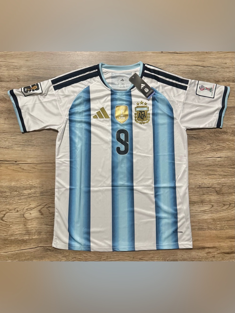 FIFA 2026 World Cup Argentina J. Alvarez #9 Soccer Jersey - Large